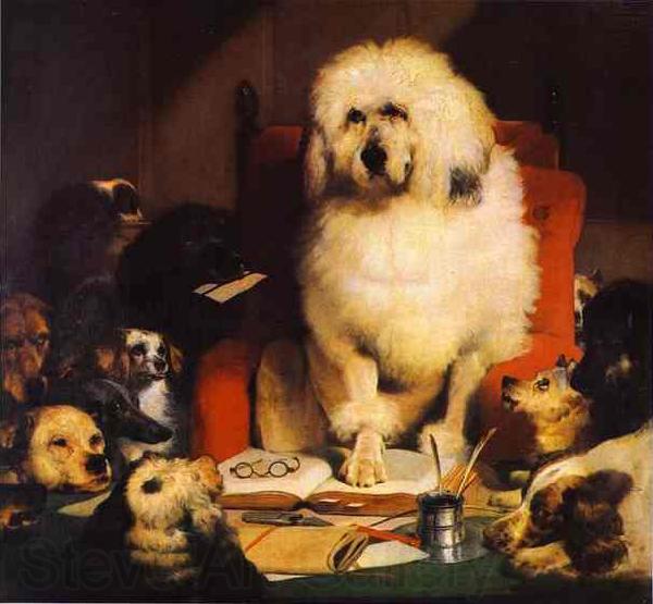 Sir edwin henry landseer,R.A. Laying Down The Law Spain oil painting art